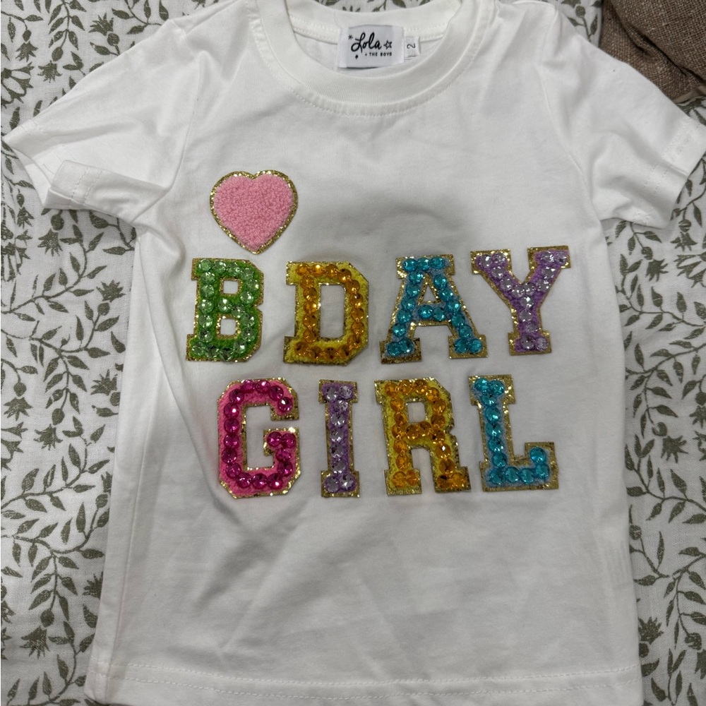 Toddler birthday girl T-shirt
